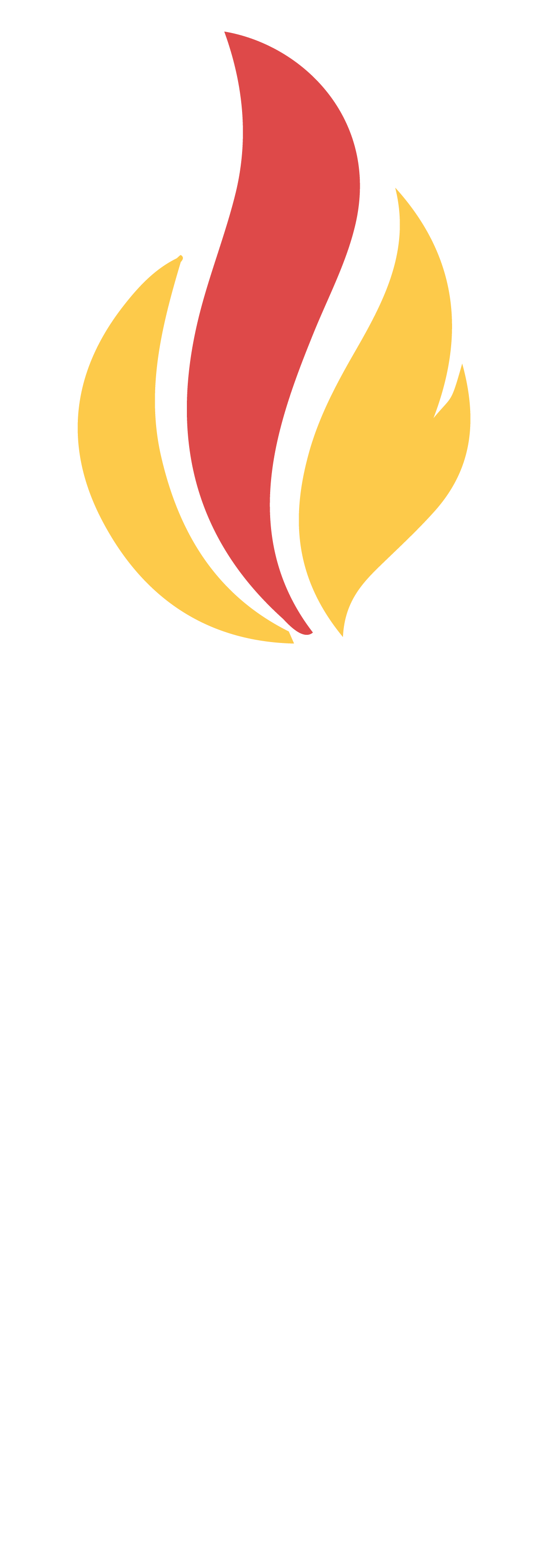 Champion Health torch — White with color flame